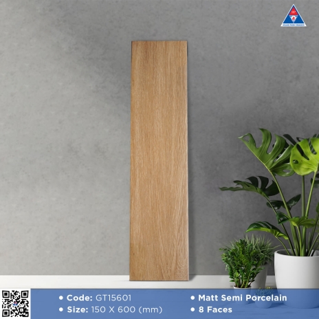 150x600mm | Matt Semi Porcelain - 8 Faces | Mã GT15601