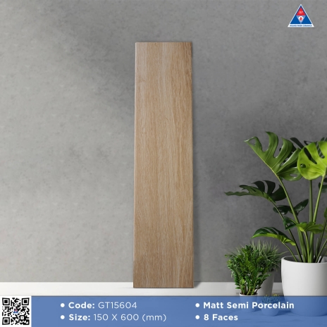 150x600mm | Matt Semi Porcelain - 8 Faces | Mã GT15604