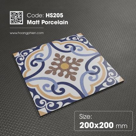 Matt Porcelain | 200x200mm | MÃ HS205