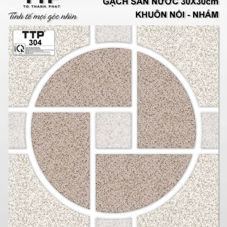 Gạch sàn nước 30×30cm TTP 304