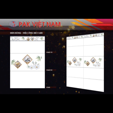 MEN BÓNG - HIỆU ỨNG 30x60cm | MÃ K360 - D3 - V3