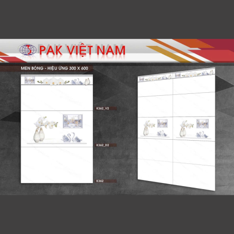 MEN BÓNG - HIỆU ỨNG 30x60cm | MÃ K362 - D2 - V2