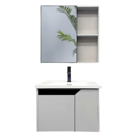 Bộ Tủ Chậu Lavabo Nhựa PVC Kèm Tủ Gương Navier NV-630