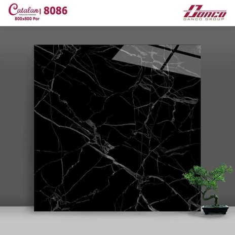 80x80cm | Por đá tông đậm dùng ốp mặt tiền | Mã 8086