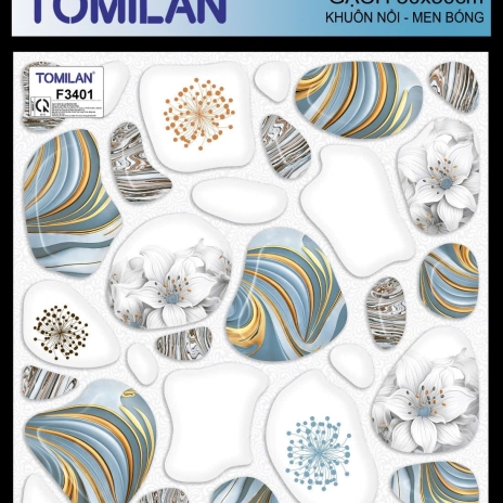 GẠCH 30x30cm | MEN BÓNG - KHUÔN NỔI | MÃ F3401