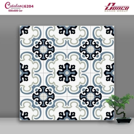 60x60cm Cer GIẢ GẠCH BÔNG | MÃ 6204